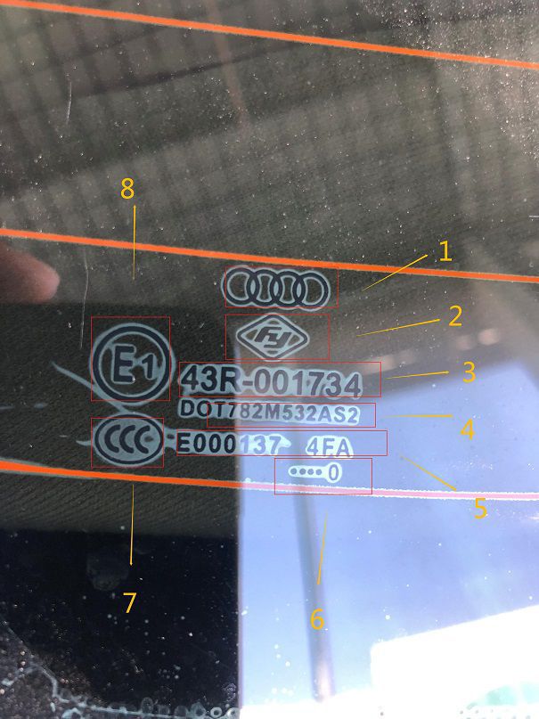 云开体育汽车玻璃汽车玻璃参数图解解读各种汽车玻璃标号的含义
